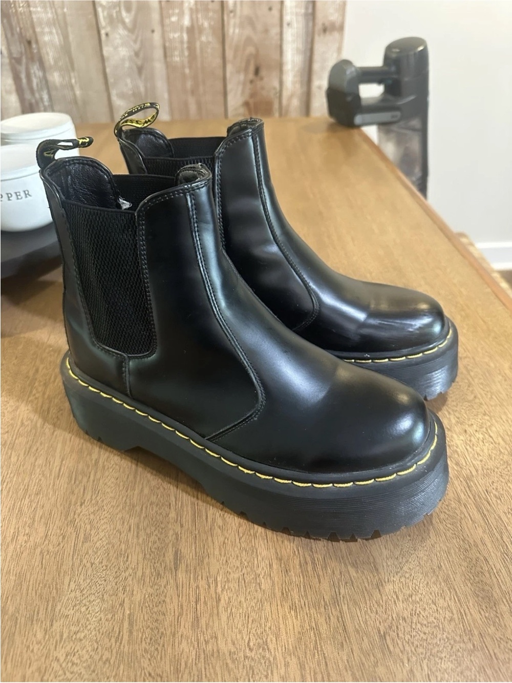 dr marten chelsea platform size 10